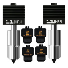 Bambu H2S/H2D nagy áramlású Hotend 0,4 mm-es edzett acél fúvókához