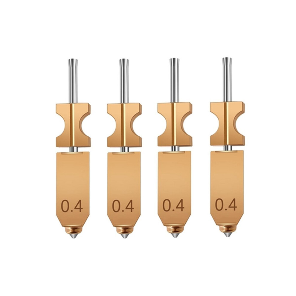 4Pcs For Ad5x Hot End Kit 0.4Mm Nozzle Extruder Parts 4851004488709