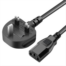 Câble d'alimentation en cuivre conforme aux normes britanniques, fil de cuivre électrique 3 x 0,75 mm², B