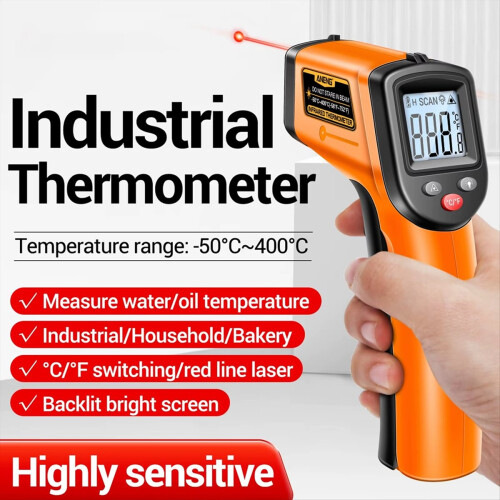 Beröringsfri infraröd termometer -50-400 / -58-752 Orange 1