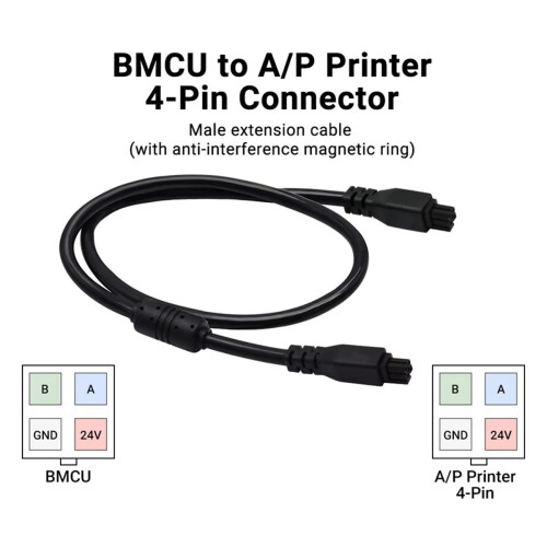 Für A1 4-poliges Stecker-zu-Stecker-Kabel 0,5 m 1
