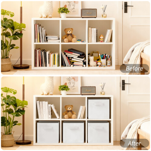 AINPECCA (White) 4X Foldable Storage Collapsible Box Home Clothes 1
