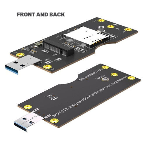 Προσαρμογέας NGFF (M.2) σε USB 3.0 με υποδοχή κάρτας SIM 8 ακίδων 1