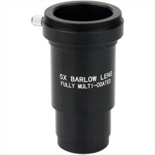Barlow-linse 1,25 tommer 3X akromatisk metal Barlow-linse