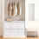 AINPECCA (White) 4X Foldable Storage Collapsible Box Home Clothes 4