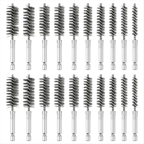 Ensemble de 20 brosses métalliques pour perceuse