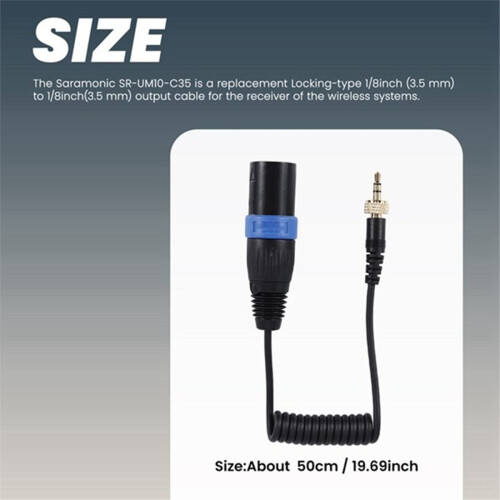 2 stk. til låsekabel af 3,5 mm til XLR-hanstik 1