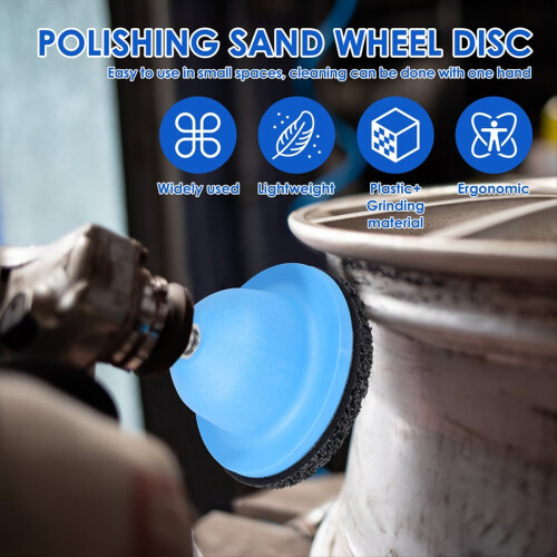Wheel Hub Brush Cleaning Rotor Rust Grinding Removal Tool 2