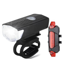 USB-wiederaufladbares Fahrradlicht-Set mit 3 Modi: Vorder- und Rücklicht-Kombination