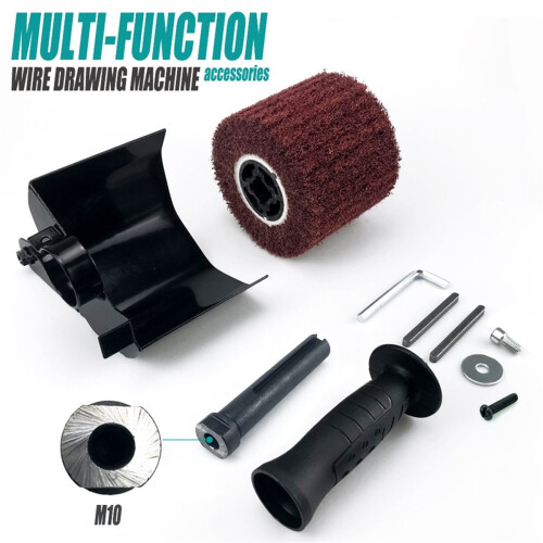 Esmerilhadeira angular elétrica multifuncional M10 para brunimento e polimento. 1