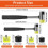 Rubber Hammer, 2Pcs 25mm/35mm Double-Faced Soft Hammer Mallet
Rubber Hammer 2