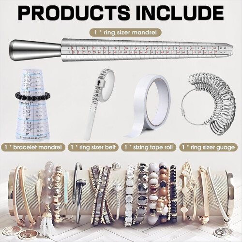 5pack Ring Sizer Measuring Tool Kit 1