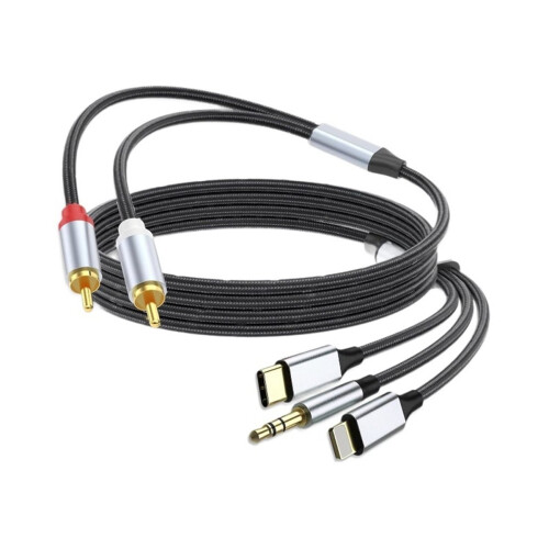 Kabel USB C na rozhraní pro samec a audio adaptér