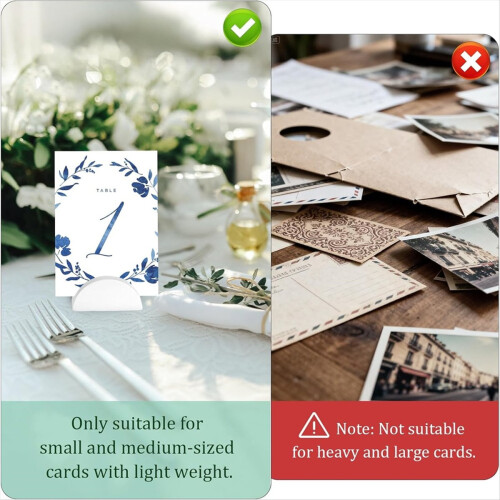 24PCS White Table Number Stands Wedding Table Name Holder 1