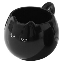 Cană drăguță pentru cafea și ceai, ceașcă ceramică cu pisicuță de 350 ml