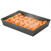 Detroit-stil pizzapanne, harde, rektangulære pizzapanner, non-stick