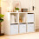 AINPECCA (White) 4X Foldable Storage Collapsible Box Home Clothes 5