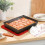 Detroit Style Pizzapanna Hårda Rektangulära Pizzapannor Non-stick 4