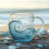 Caneca Wave Glass de 355ml com tema de amantes da praia Wave A 7