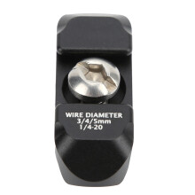 Tragbare Aluminum-Kamera-Kabelklemme L-Platte Drahtclip für DSLR Schwarz