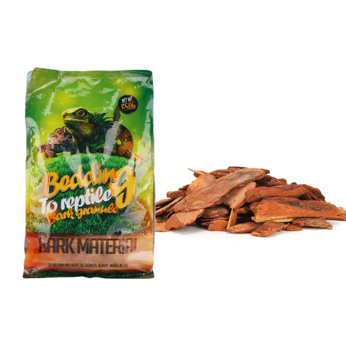 Reptile Environment Substrate 650g Forest Bark Chips Fine Wood Log Texture 1