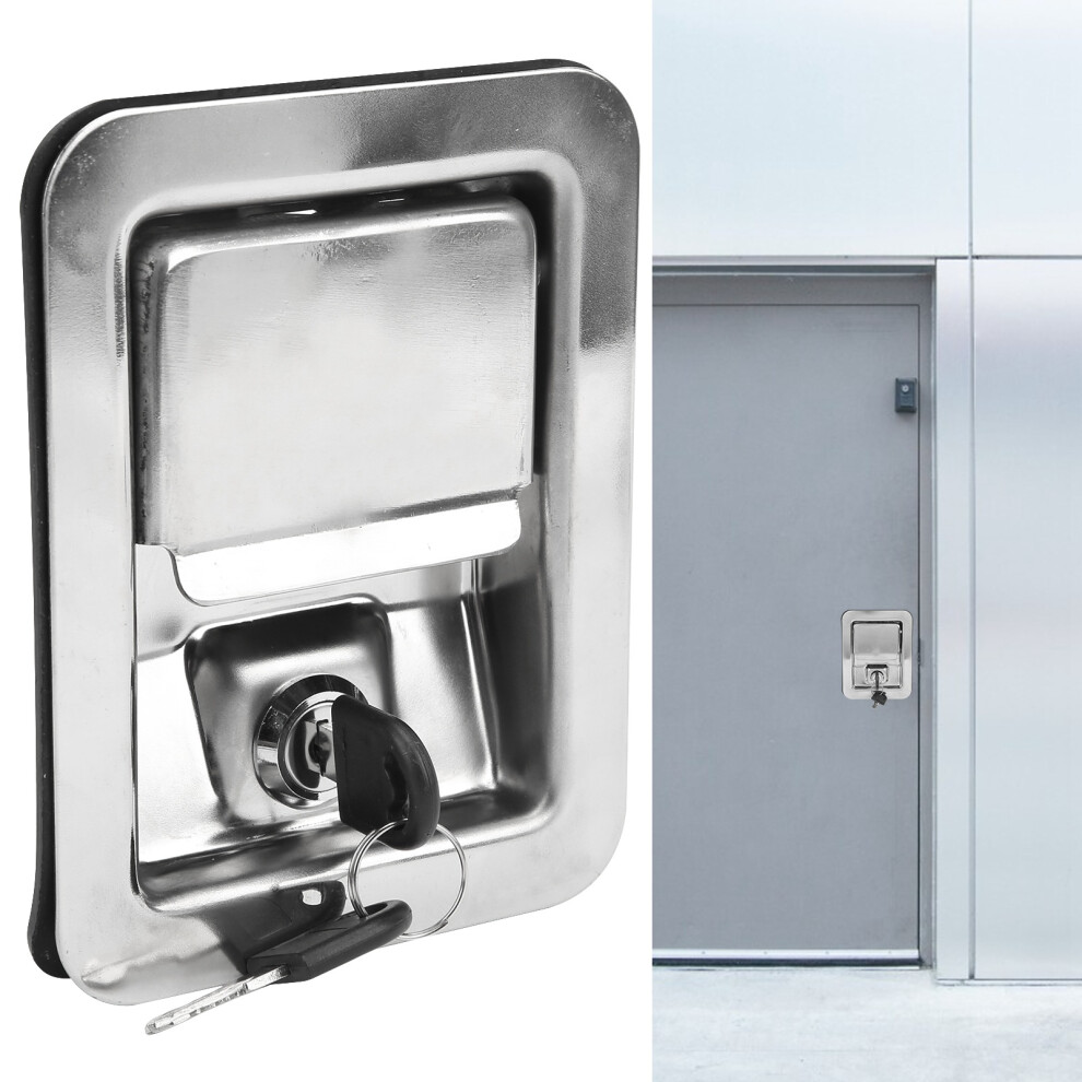Fire-Resistant Paddle Latch Lock Kit With Keys For Construction Use 3191359003150