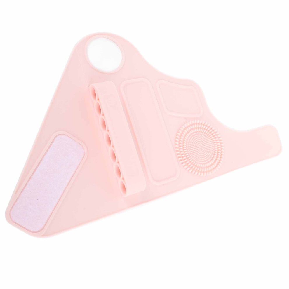 Pink Silicone Makeup Palette Wristband 14X24cm For Foundation & Concealer