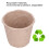 Biodegradable 6cm Peat Pots - 50Pcs Ideal for Seedling Transplant 8