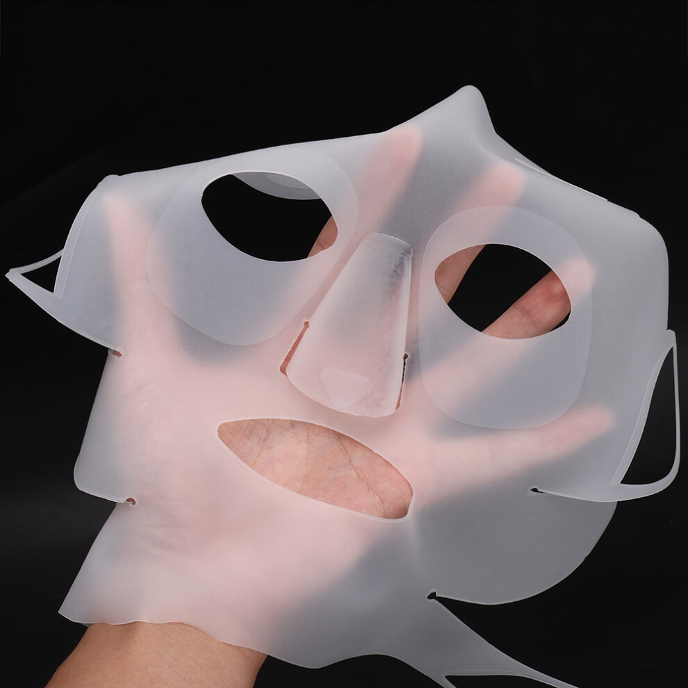 Facial Mask Cover with Ear Hooks - Silicone Reusable Stretchable Design