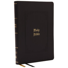 KJV Holy Bible Giant Print Thinline Bible Black Leathersoft Red Letter