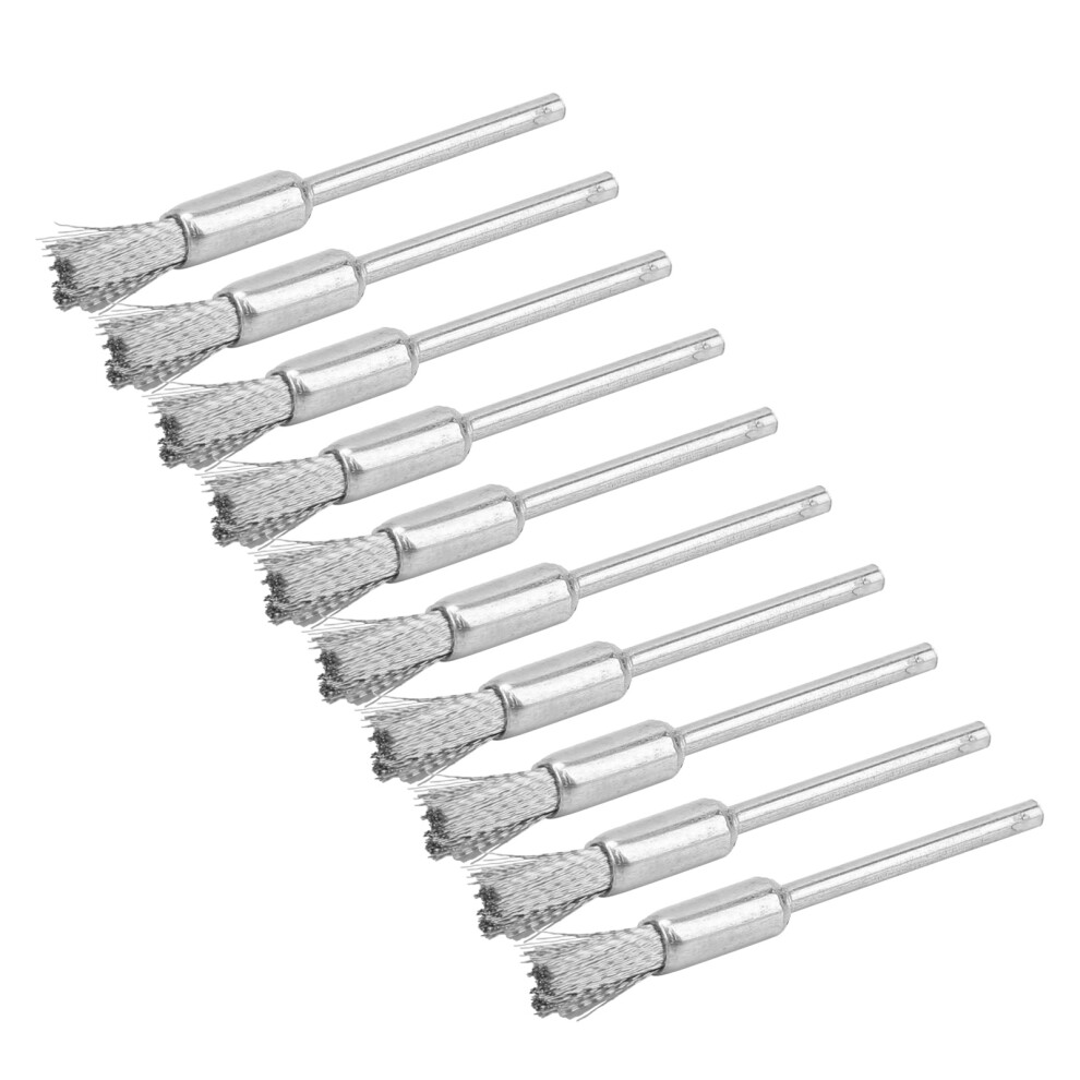 Steel Wire Wheel Brush 10Pcs Set For Drill Polishing & Surface Cleaning 8721359006810