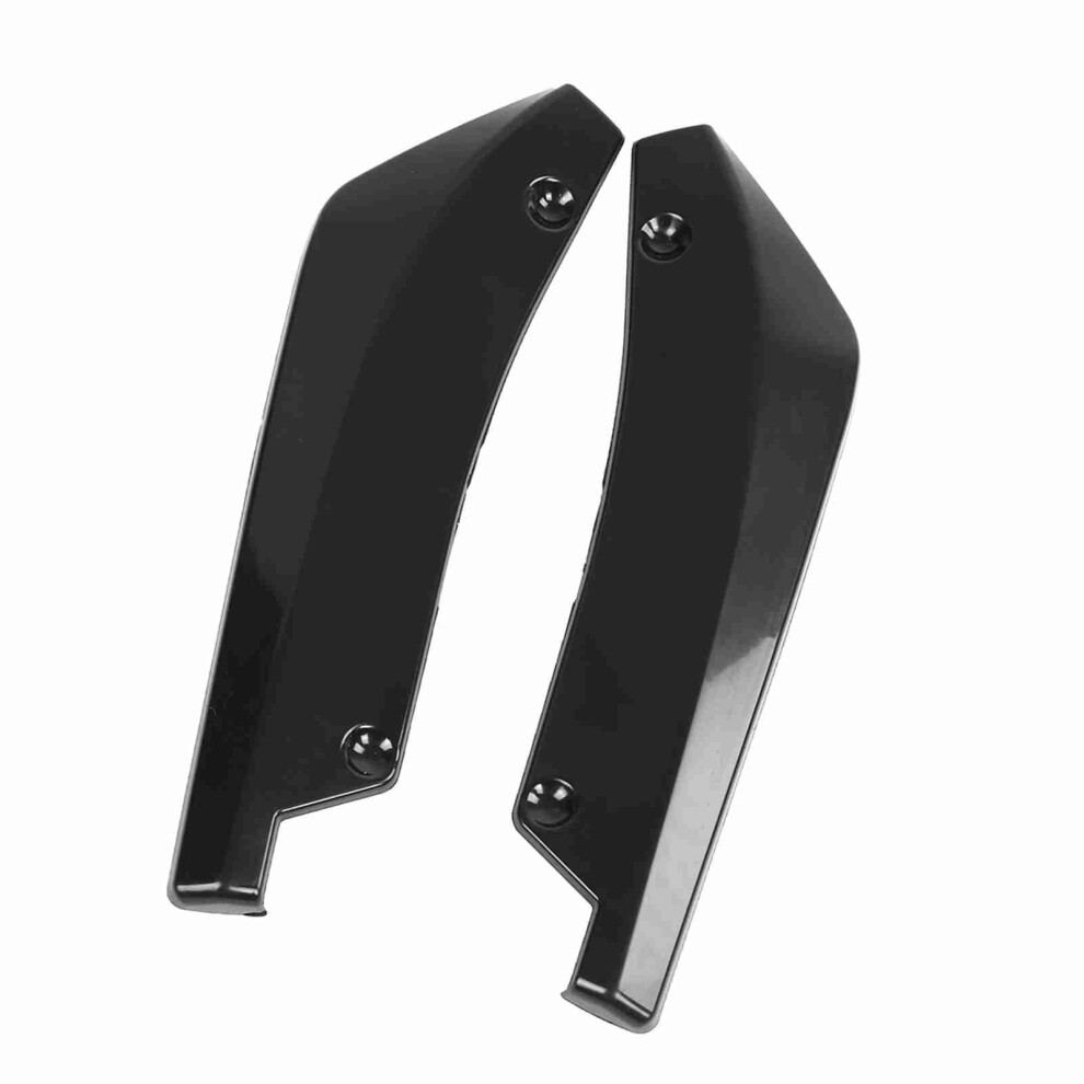 Universal Car Rear Bumper Diffuser Lip Fins Carbon Fiber Abs 2Pcs 9371359007127