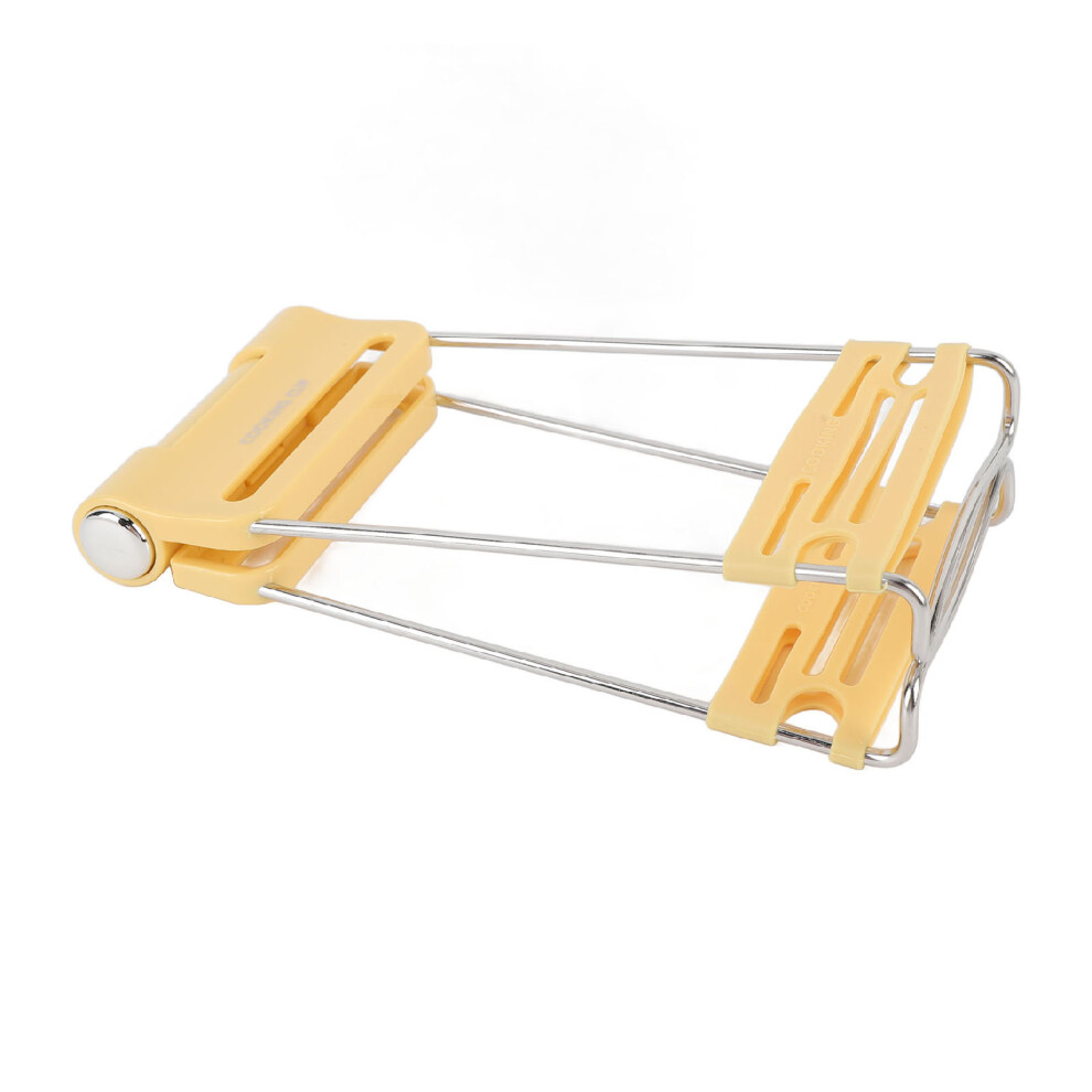 Hot Plate Gripper Clip Bright Yellow Stainless Steel & Silicone Adjustable Hot Dish Lifter