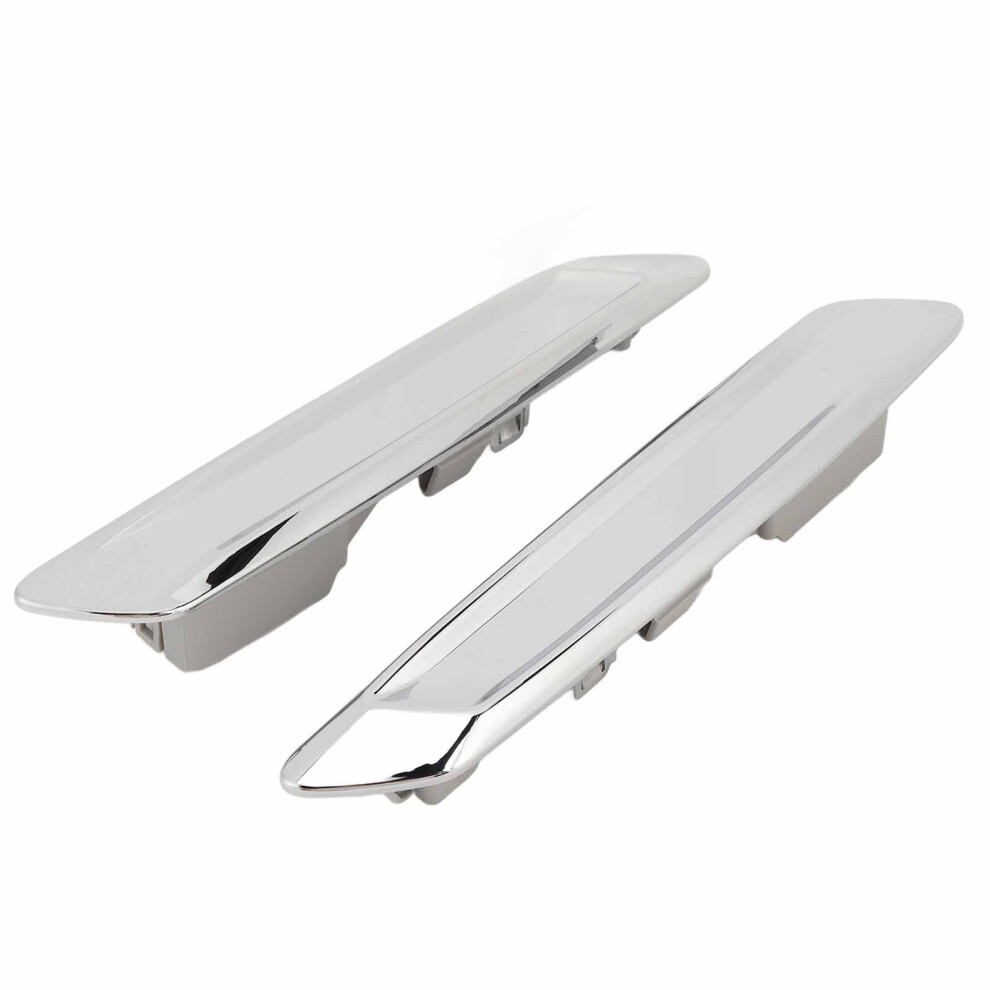 Pair Side Chrome Mudguard Trim Finisher For 5 Series F10 F11 2014-2018 4111359010865