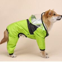 Waterproof Pet Dog Raincoat Jacket with Transparent Hat - Sizes XS-4XL, Colors