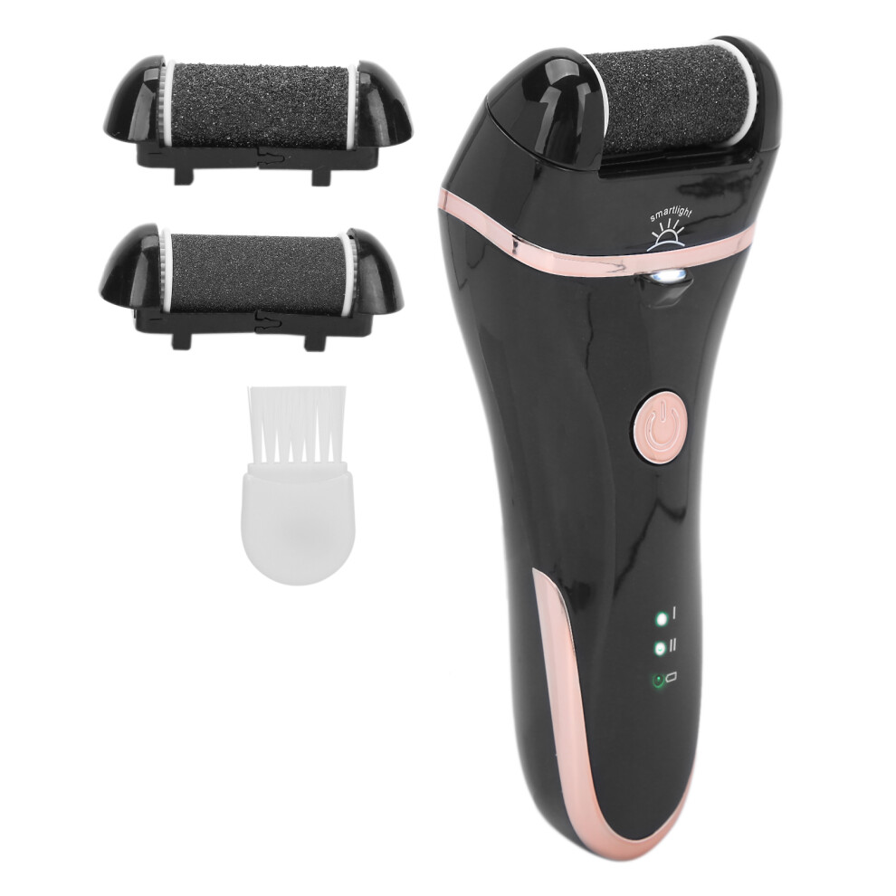 Black Rechargeable Electric Foot Callus Remover, 1200Mah Battery