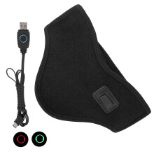 Wärmende Nackenwicklung, USB-Heiztherapie, verstellbar, schwarz, 49x11cm