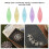 5Pcs Tatting Shuttle Set Plastic Hand DIY Lacemaking Sewing Accessories 12308 11