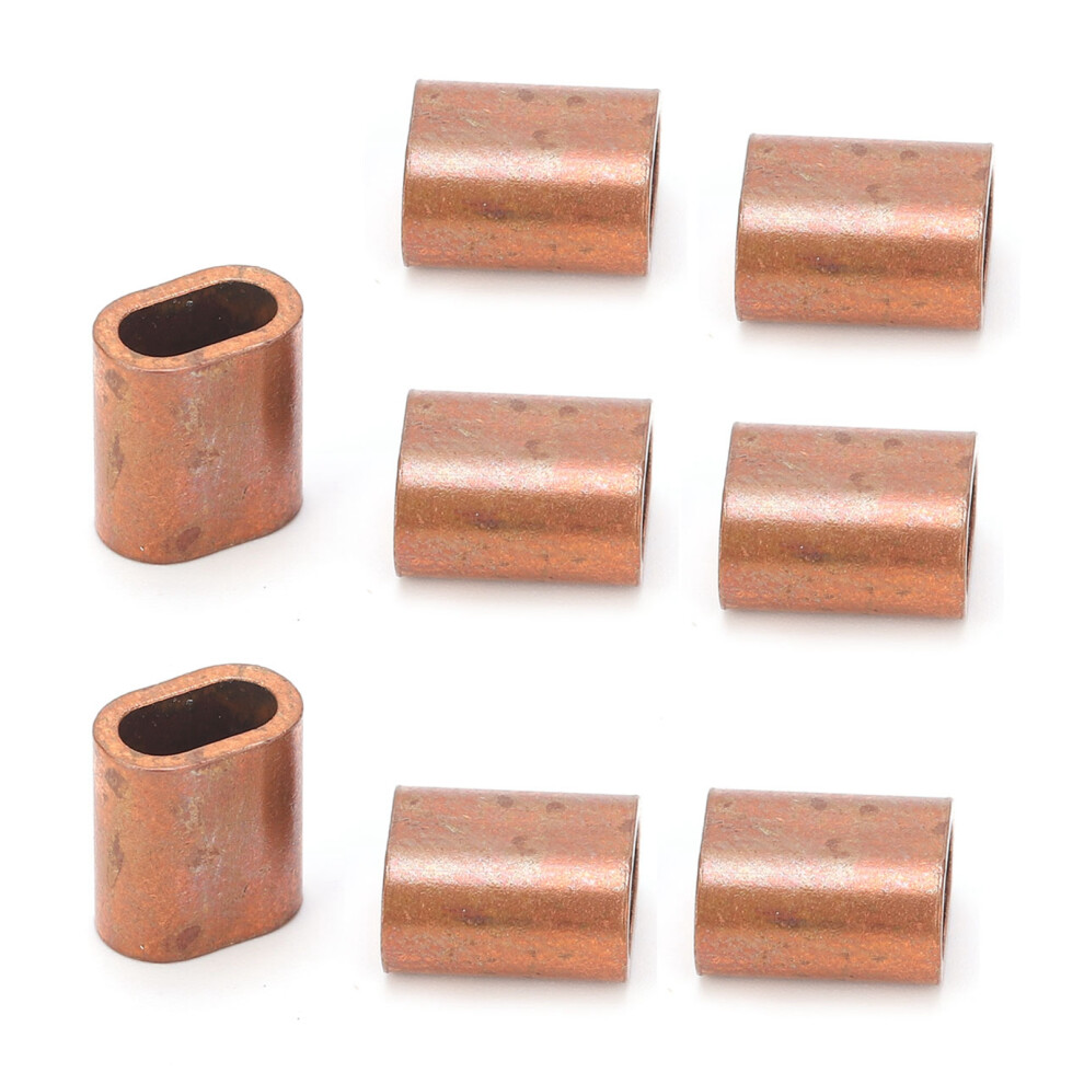 20Pcs Copper M3 Wire Rope Sleeve Loop Crimping Clamp Kit For Fastening 8421359014401