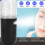 Mini Handheld Face Mist Sprayer 50ml Rechargeable Hydrating Humidifier Black 3
