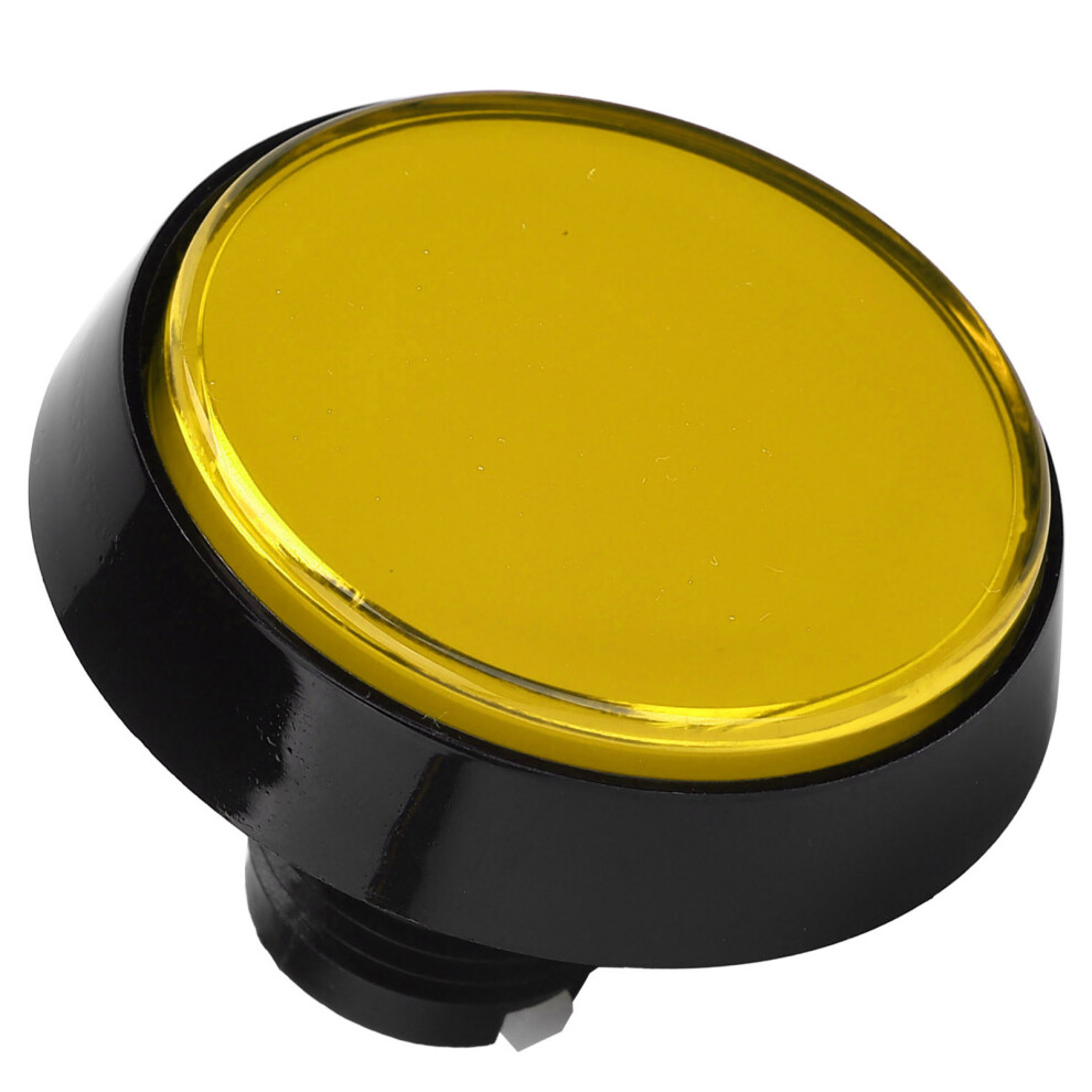 Round 60Mm Button With Led And 3-Foot Switch For Crane Game Console Yellow 8471359018145