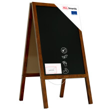 Pavement Chalkboard black with wooden frame 118x61cm