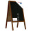 Pavement Chalkboard black with wooden frame 118x61cm 1