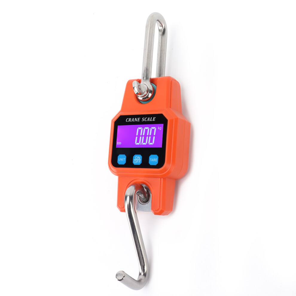 Electronic Wh-C06 Rechargeable Hanging Scale Mini Crane Scale 50Kg Orange 7601359021215