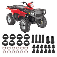 38 Stück Schwarze Hinterachssupportbuchsen-Kit für Polaris Sportsman 700 2002