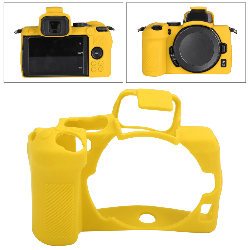 Silicone Camera Housing Cover For Nikon Z50 Â Anti-Slip & Scratch Resistant Yellow 8771359023065