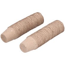 Set of 50 Biodgradable 6cm Round Peat Pots for Seedlings and Plants