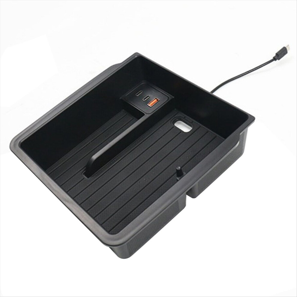 Car Center Armrest Storage Box with Docking Station for Model 3 2024 ,-image-OPC-PMT972J-NEW