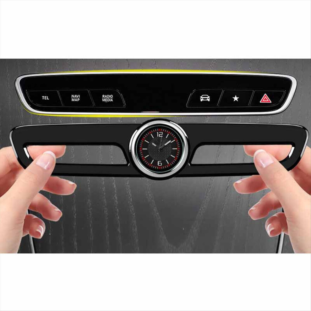 Automobile Central Control Clock Decoration for Black Car Interior Decoration,B-image-OPC-PMT99JR-NEW