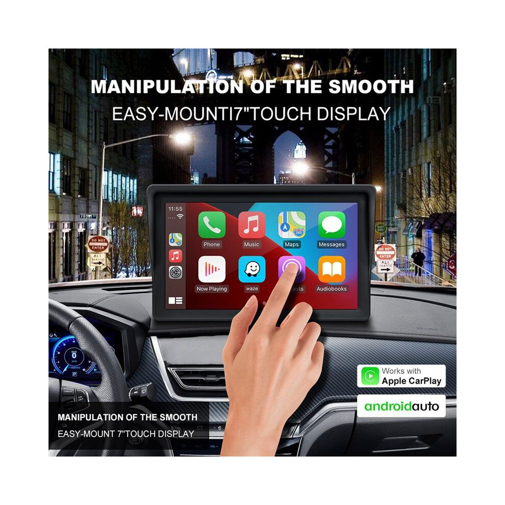 Universal 7Inch Car Radio Multimedia Video Player Wireless Carplay and Android Auto Touch Screen Bluetooth-image-OPC-PMT9N2R-NEW